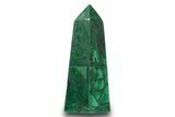 Tall Polished Malachite Obelisk - DR Congo #321155-1